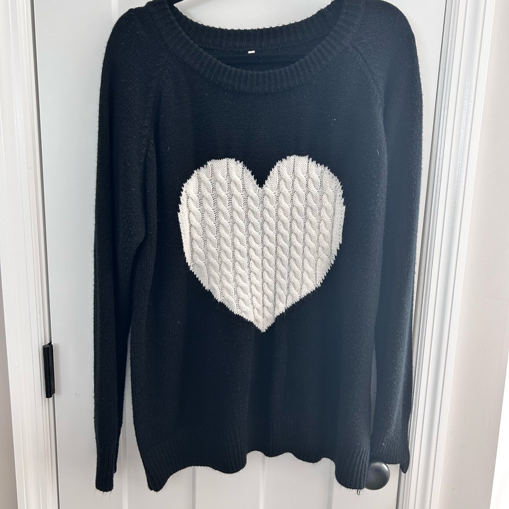 Black Heart Sweater
